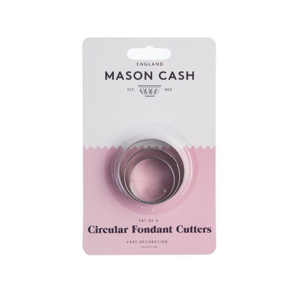 MASON CASH Cake Covering & Decorating set 3ks vykrajovátek na fondán kolečka