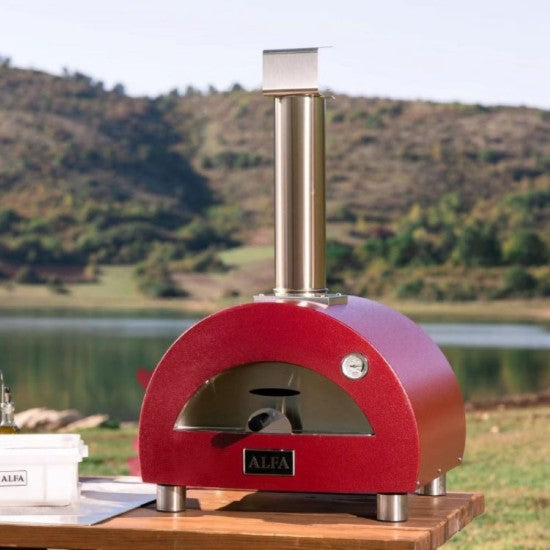 ALFA - 1 PIZZA wood, antik červená