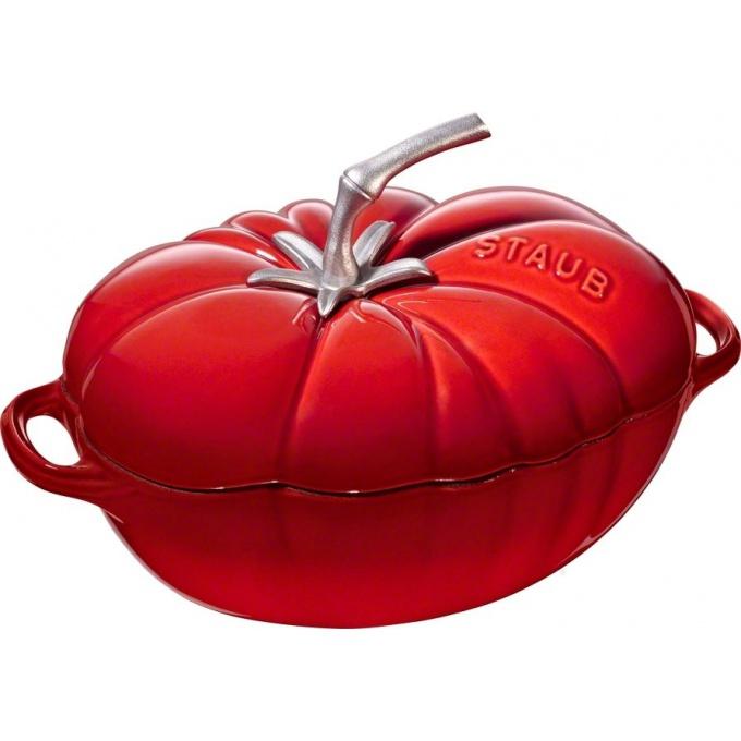 STAUB Cocotte hrnec ve tvaru rajčete 19 cm/0,47l keramika višeň