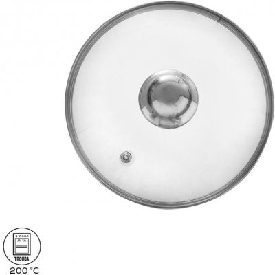 Ballarini skleněná poklice skládací úchyt 18 cm (814F02.18)