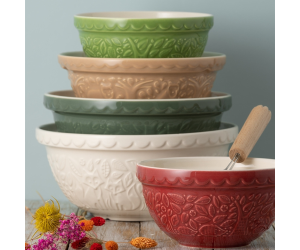 Mason Cash In the forest S30 red bowl