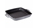 STAUB Grilovací pánev se dvěma úchyty 28x28 šedá