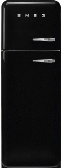 SMEG 50's RS kombinovaná lednice s mrazákem nahoře 222l/72l otv.levé 172x60 cm černá