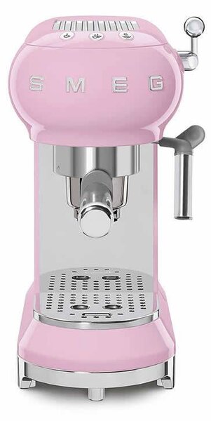 SMEG 50's Retro Style pákový kávovar na Espresso / Cappucino 15 barů 2 cup růžový