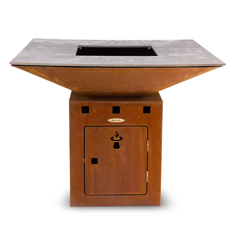 Grilovací ohniště Remundi Cube L Basic – celkový pohled