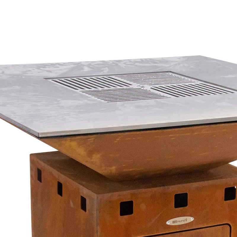 Remundi ocelový grilovací rošt pro Cube L – fotografie 2