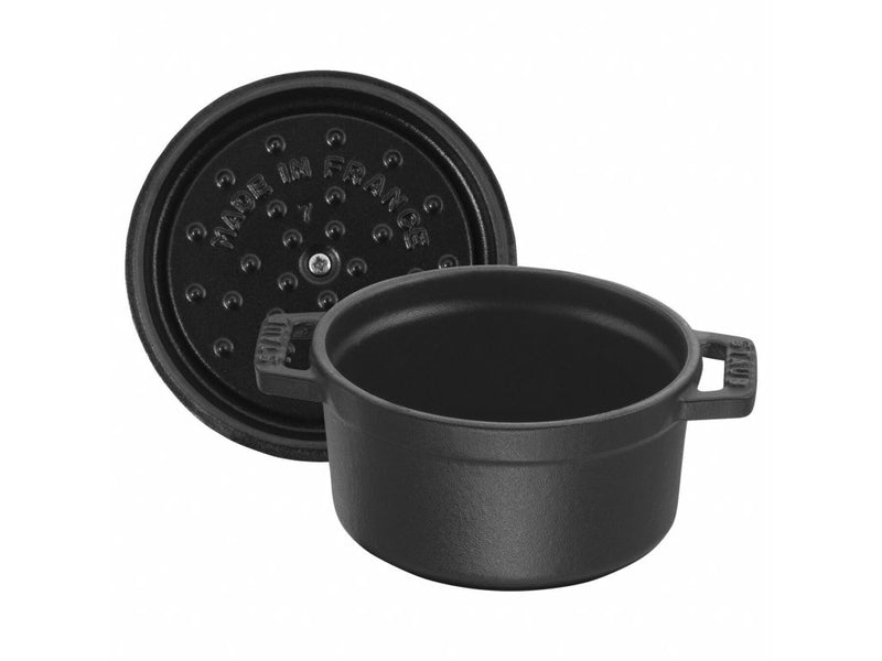 STAUB Cocotte hrnec kulatý 12 cm/0,4l černý