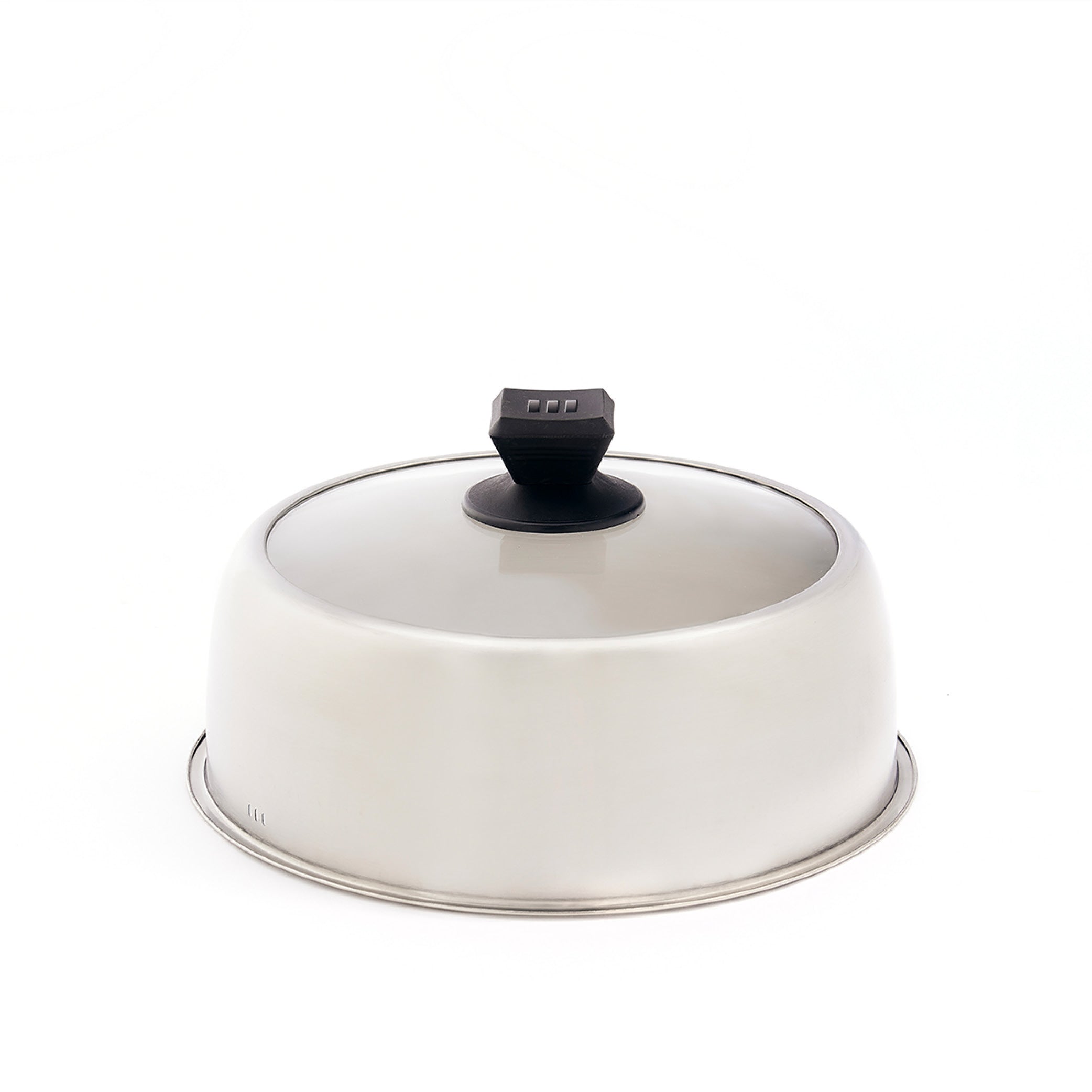Brabura - Poklice 30 cm nerez/sklo