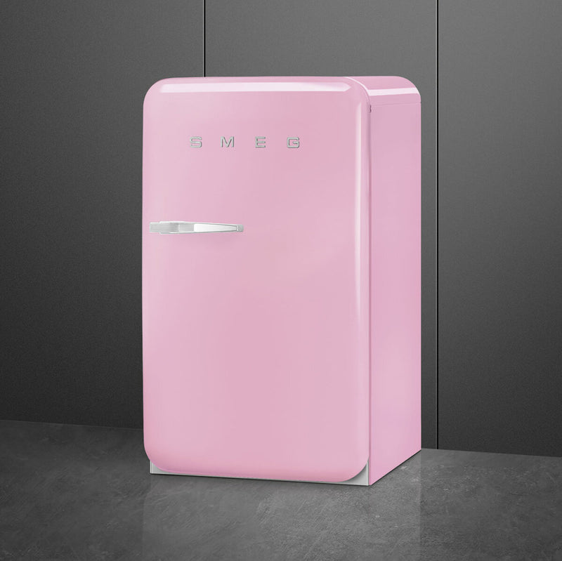 SMEG 50's RS chladnička 130l otv.pravé 96x54,3 cm růžová