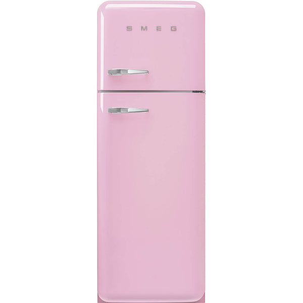 SMEG 50's RS kombinovaná lednice s mrazákem nahoře 222l/72l otv.pravé 172x60 cm růžová