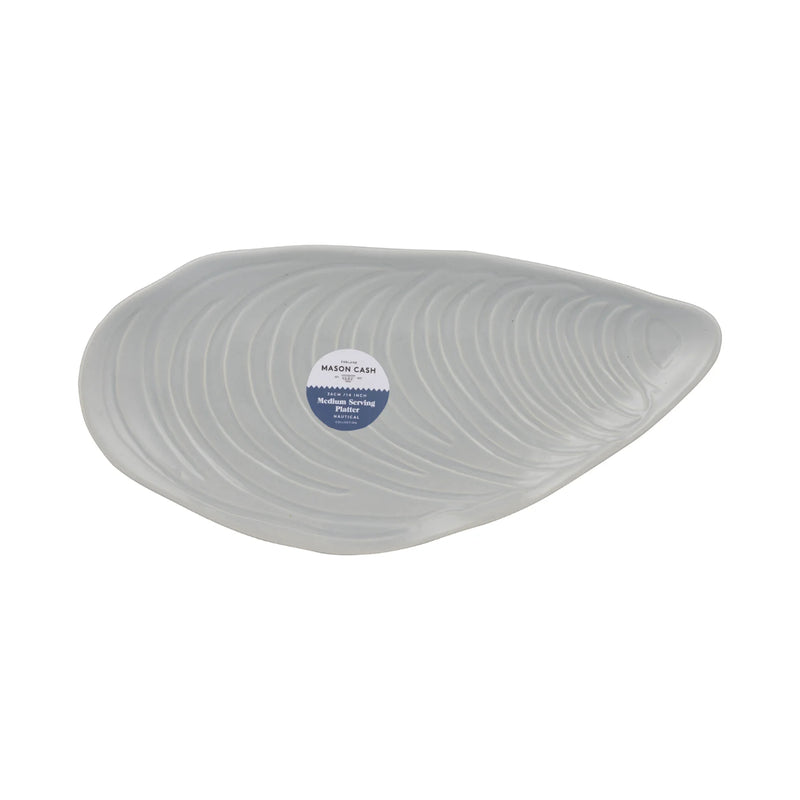 MASON CASH Nautical Shell Platter Servírovací talíř velký modrý