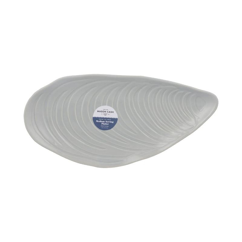 MASON CASH Nautical Shell Platter Servírovací talíř střední šedý