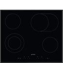 SMEG, sklokeramická varná deska SE364EMTB, 60 cm, dotykové ovládání, 4 varné zóny, černá