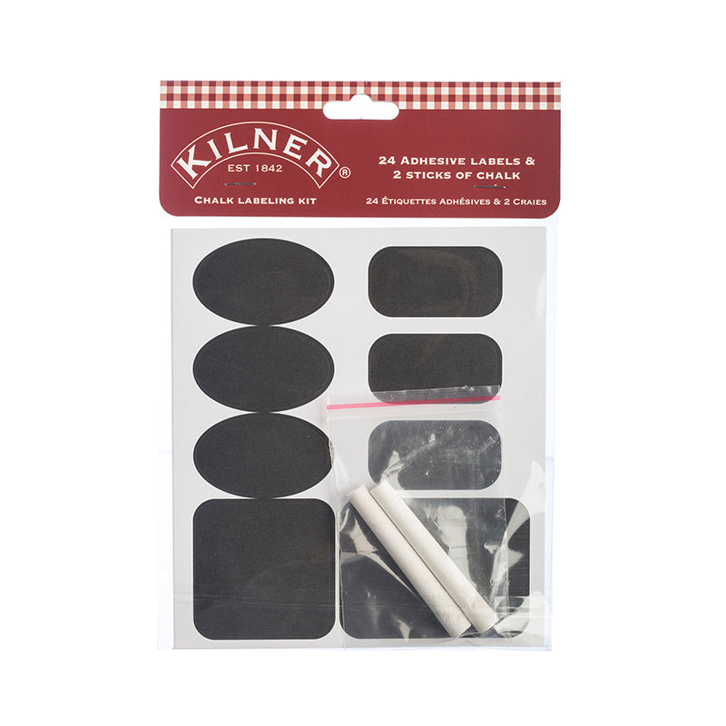 Kilner Chalk Labelling  set štítků popisovatelné křídou 26ks 0025.446