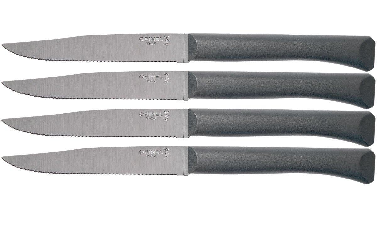Opinel Bon Apetit příborové nože antracitová (4 ks)  rukojeť polymer 001907