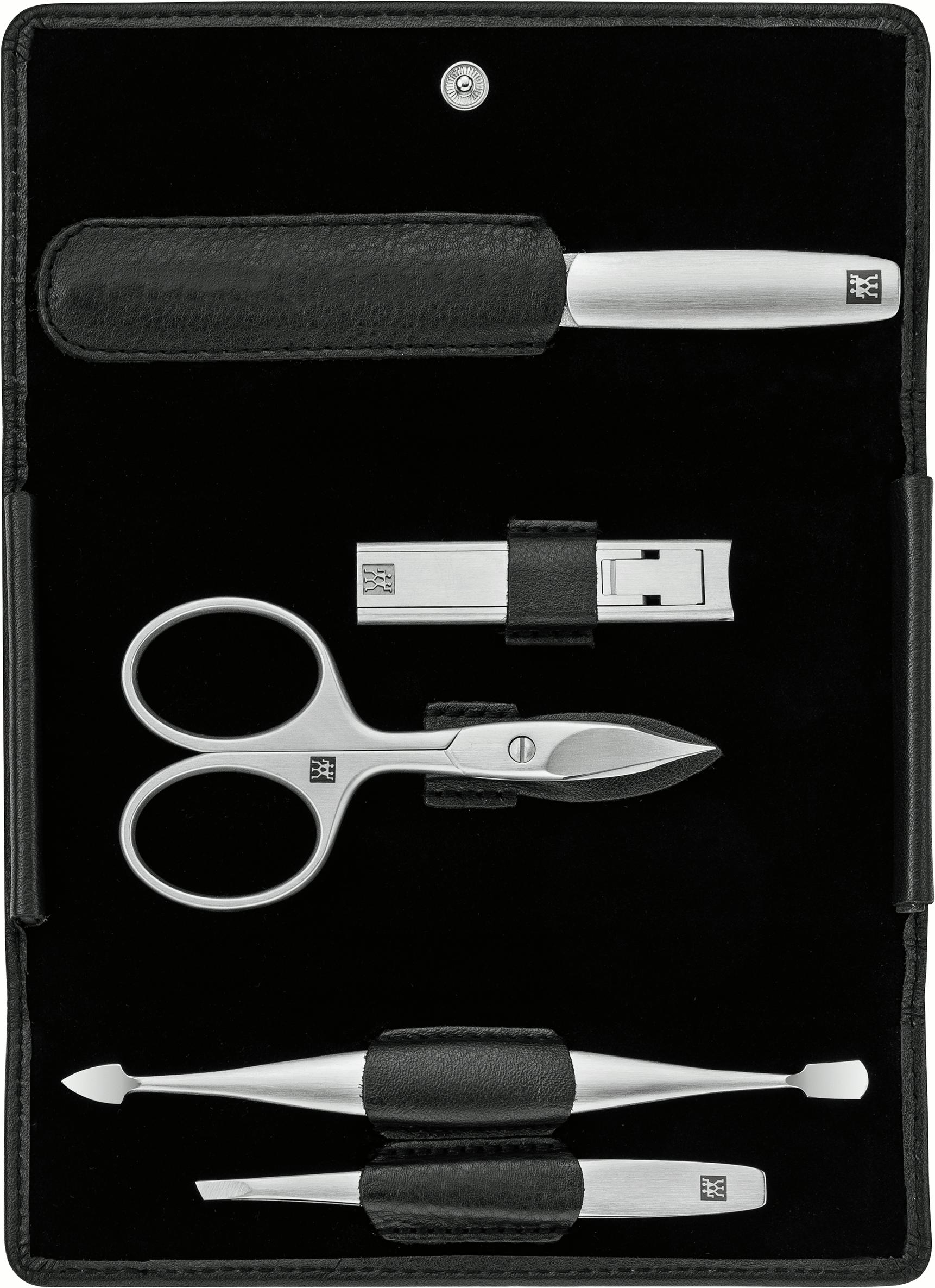 Zwilling Beauty BT TWINOX Asian Comp. manikúra 5 ks kůže Nappa černá 97101-004