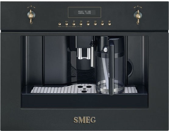 SMEG, automatický kávovar CMS8451, 45 cm, 4 druhy horkých nápojů, krémová