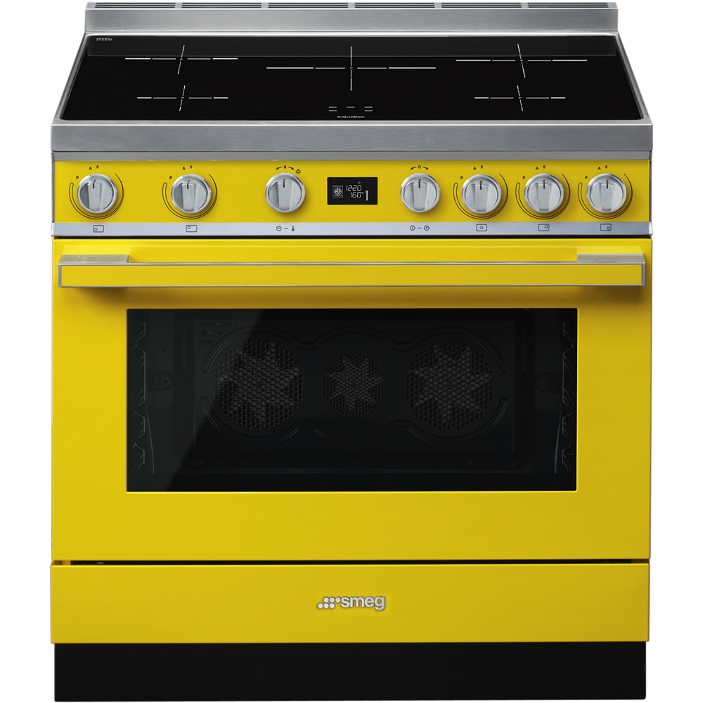SMEG_MDA SMEG varné centrum, 90 x 60 cm, indukční varná deska, multifunkční trouba, objem 115 l