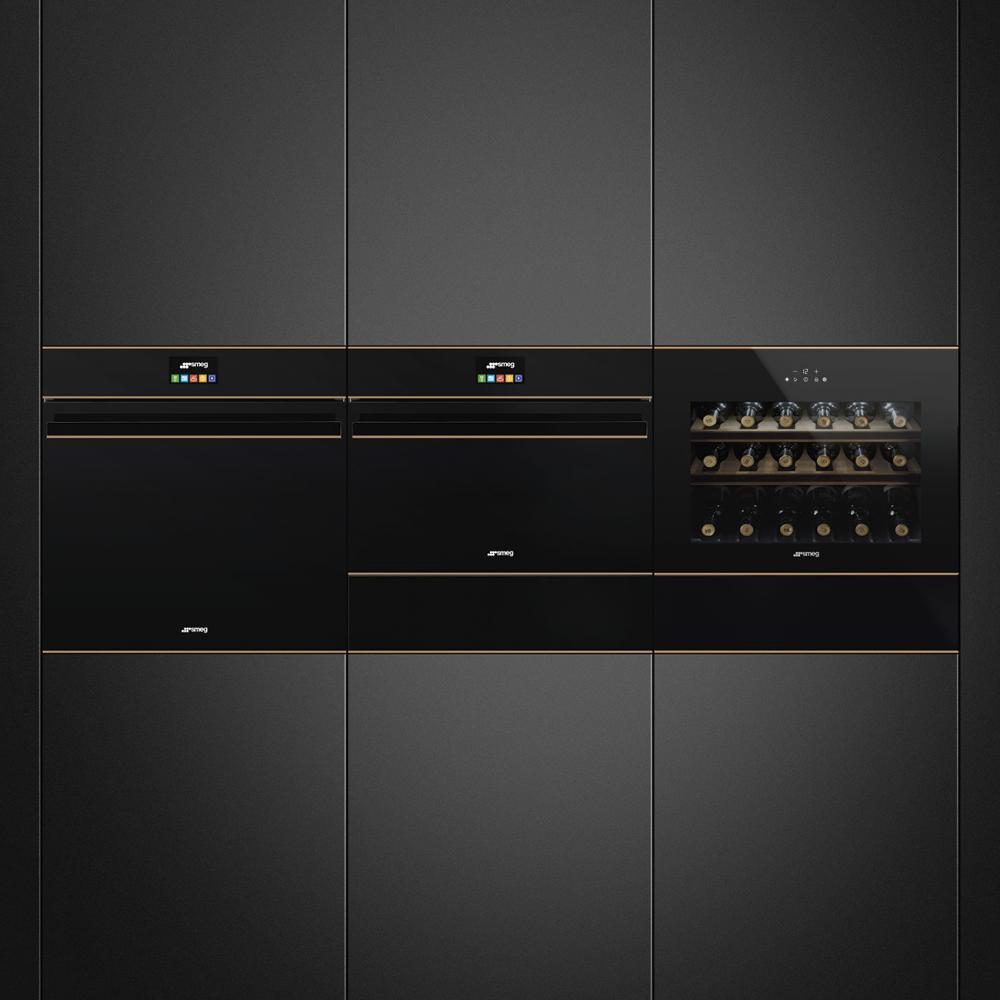 SMEG_MDA Somelierský šuplík, řada Dolce Stil Novo, 15x60cm, Pull-Push otevírání, přísluš. Premium Wine  CPS615NR