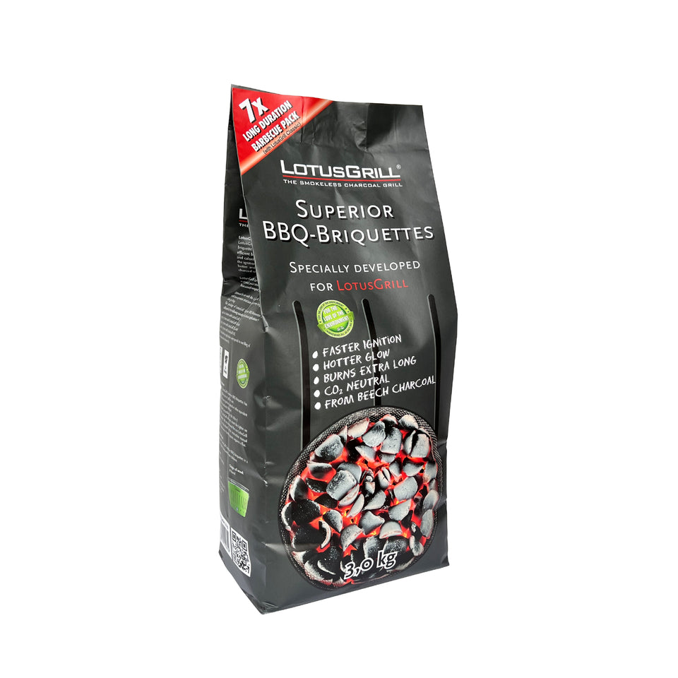 Sada briket Lotusgrill 3 kg + podpalovac 200 ml