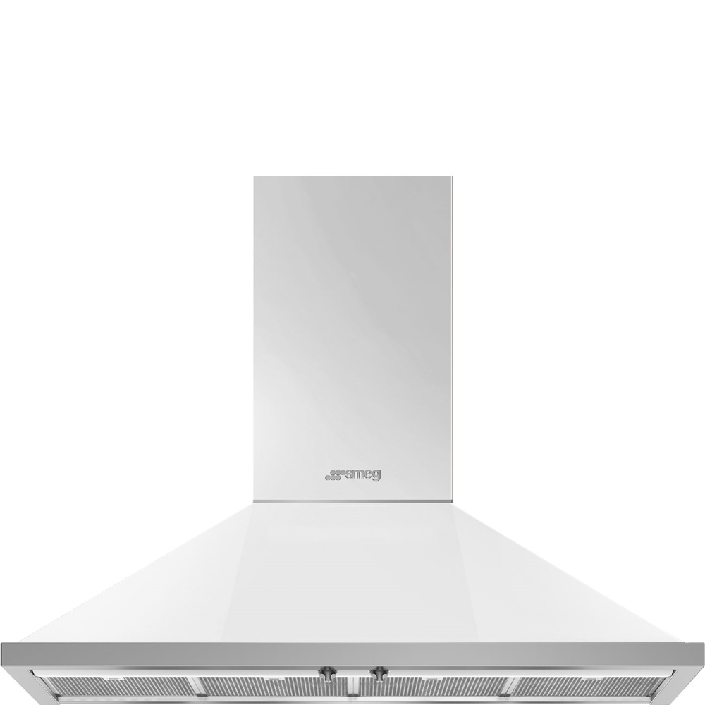 SMEG_MDA SMEG nástěnný odsavač, 120 cm, 4 ocelové tukové filtry, 3 stupně výkonu