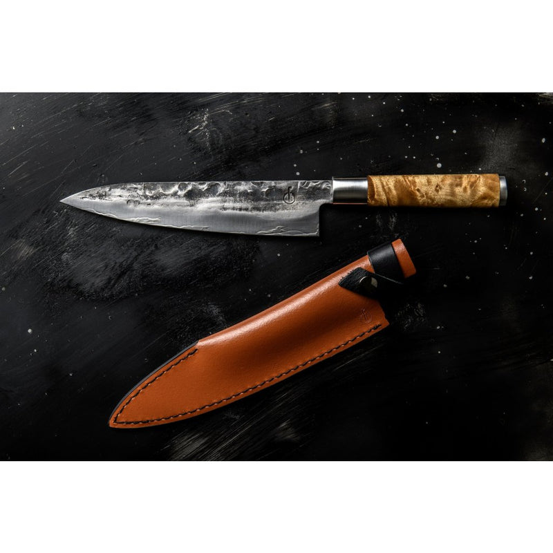 FORGED VG10 - kuchařský nůž 20,5 cm s koženým pouzdrem