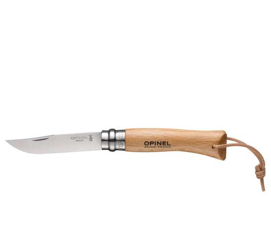 Opinel VRI N°07 Inox Adventure+ kožený provázek 001372