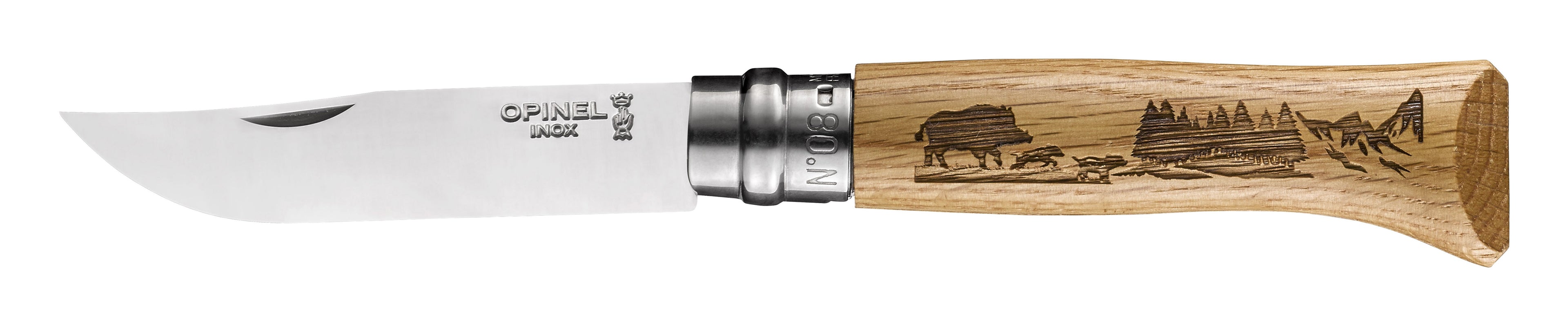 Opinel VRI N°08 Inox Animalia 2019 motiv Boar 002331