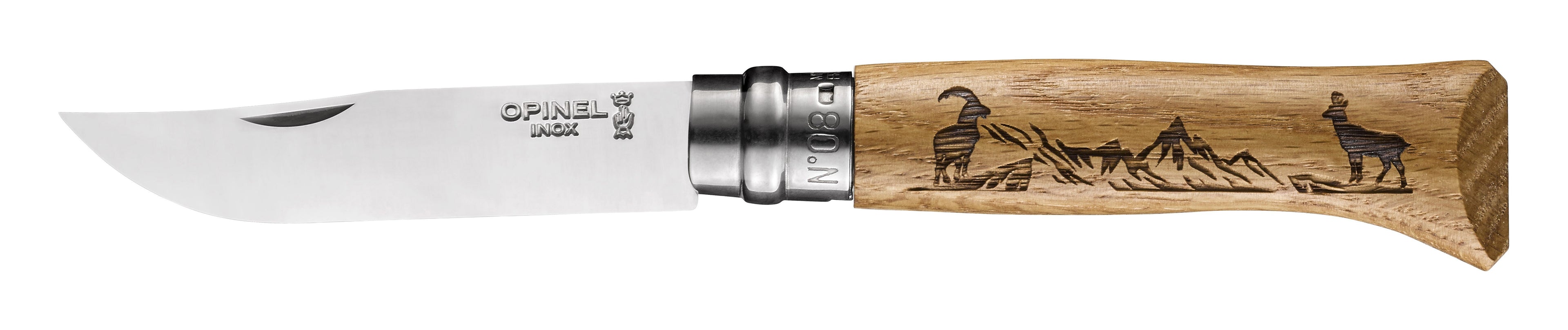 Opinel VRI N°08 Inox Animalia 2019 motiv Chamois 002336
