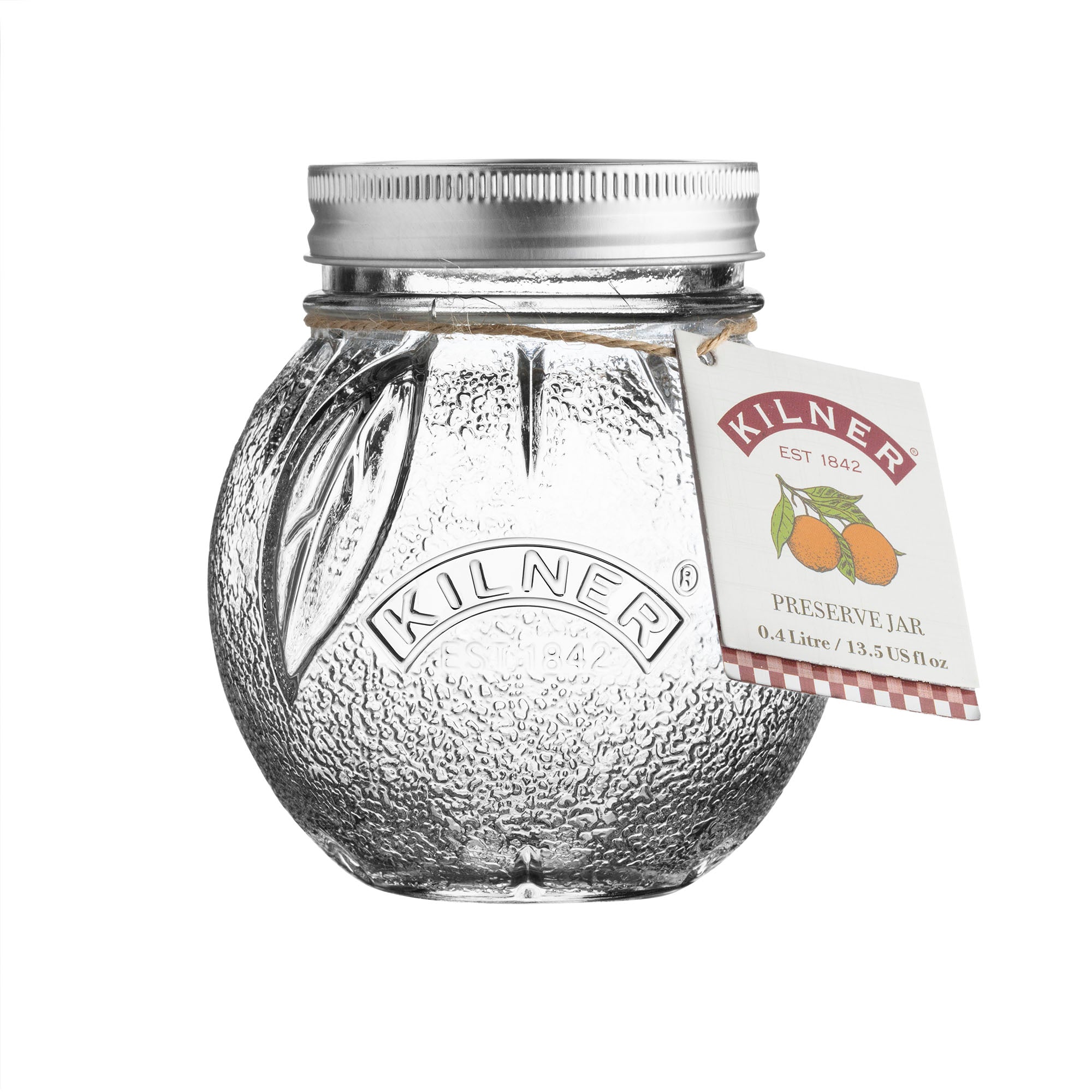 Kilner zavařovací sklenice s víčkem  0,4l  pomeranč 0025.581