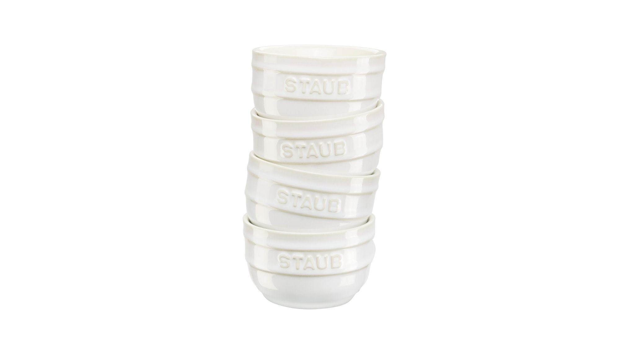 Staub STAUB Mini ramekinky kulaté 9 cm/0,1l 4ks keramika bílá 40508-157