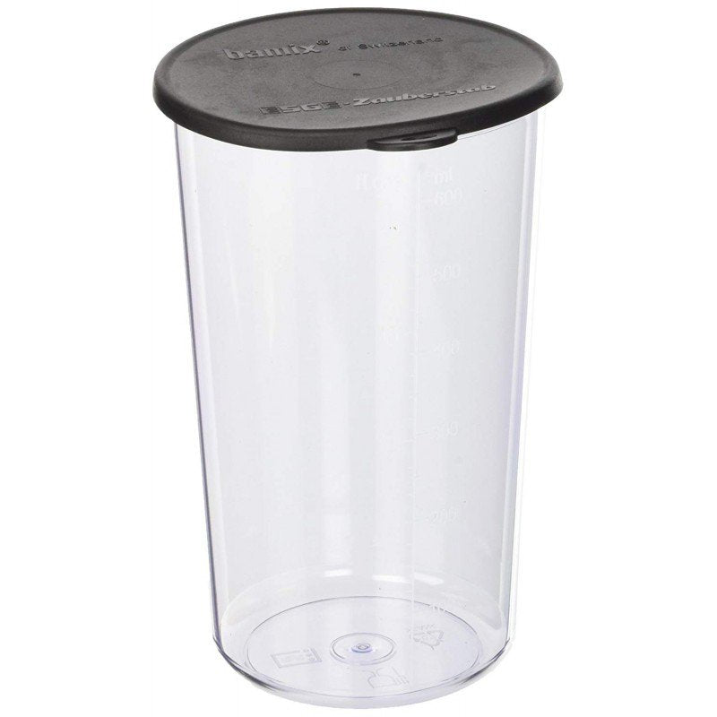 Bamix Nádoba set 600 ml, TRITAN plast, černé víčko  450.025