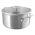 Mauviel M'cook kastrol s poklicí sklo 24 cm úchyt nerez 523175