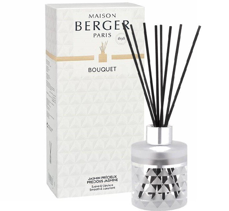 Maison Berger Paris Clarity difuzér s náplní Vzácný jasmín 0,115l bílá ojíněná 6186