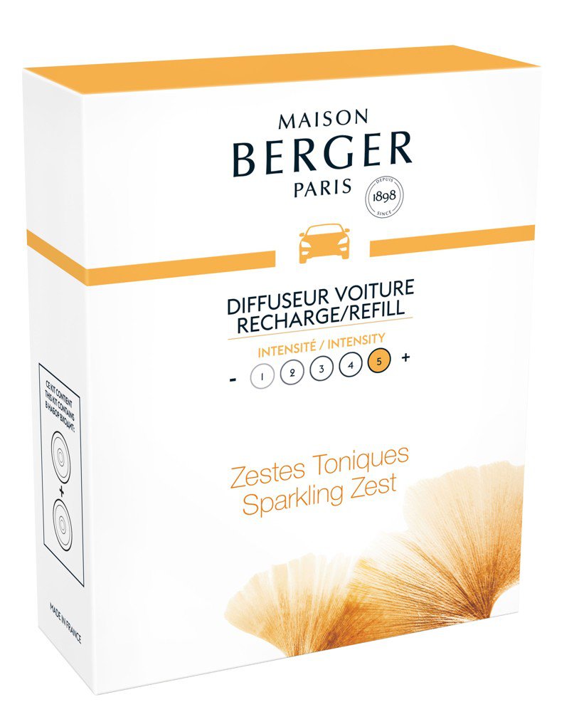 Maison Berger Paris CAR Aroma 2 náhr. náplně Sparkling zest / Čerstvé tonikum 6417