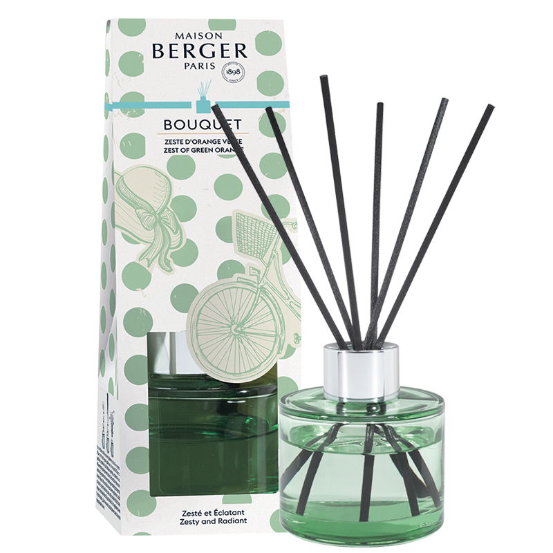 Maison Berger Paris Dolce mini difuzér s náplní Zest of Green Orange/Zelená pomerančová kůra 0,08l zelený 6858