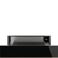 SMEG_MDA Ohřívací zásuvka CPRT615NR, 60 cm, výška 15 cm, 6 programů, objem 21 l, černá CPRT615NR