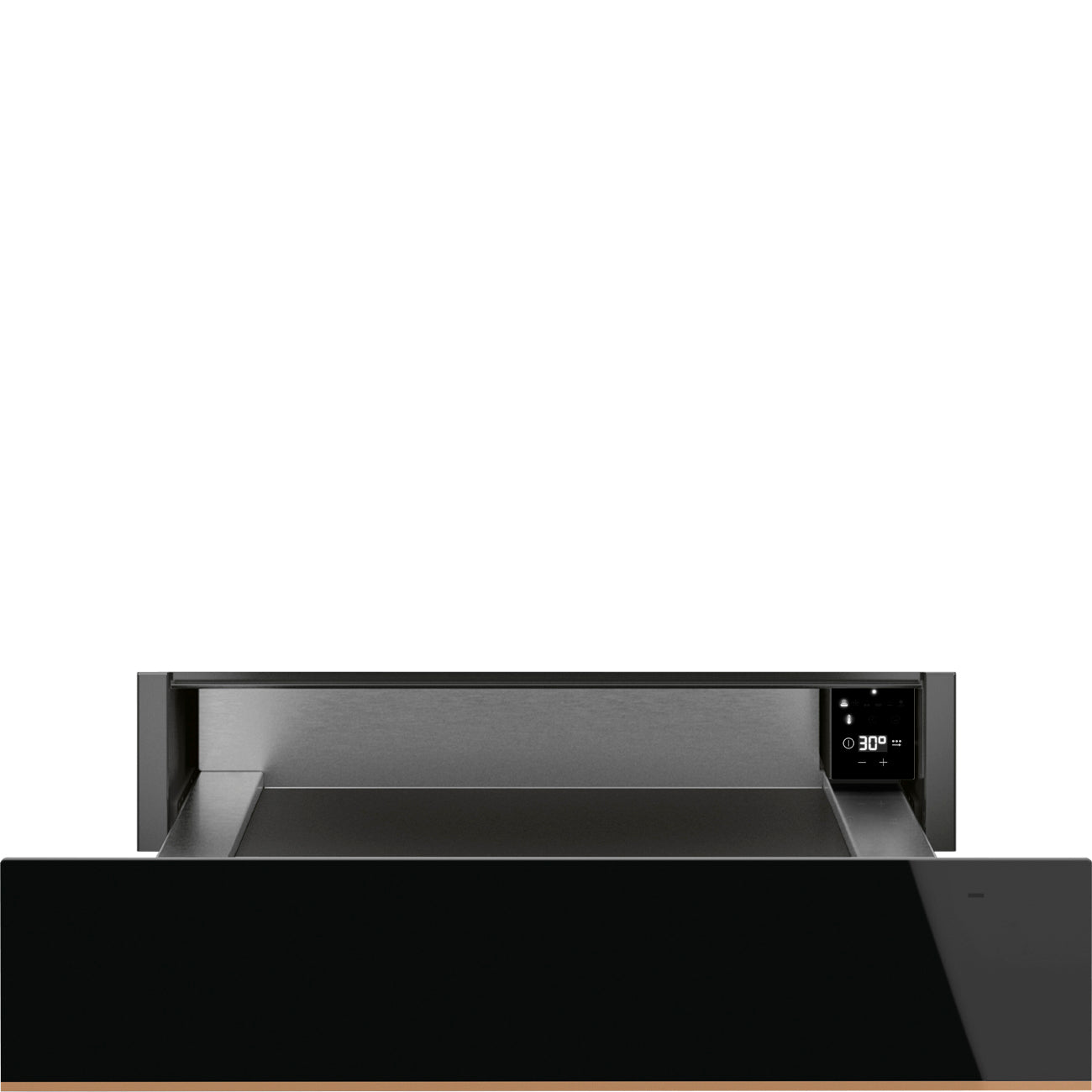 SMEG_MDA Ohřívací zásuvka CPRT615NR, 60 cm, výška 15 cm, 6 programů, objem 21 l, černá CPRT615NR