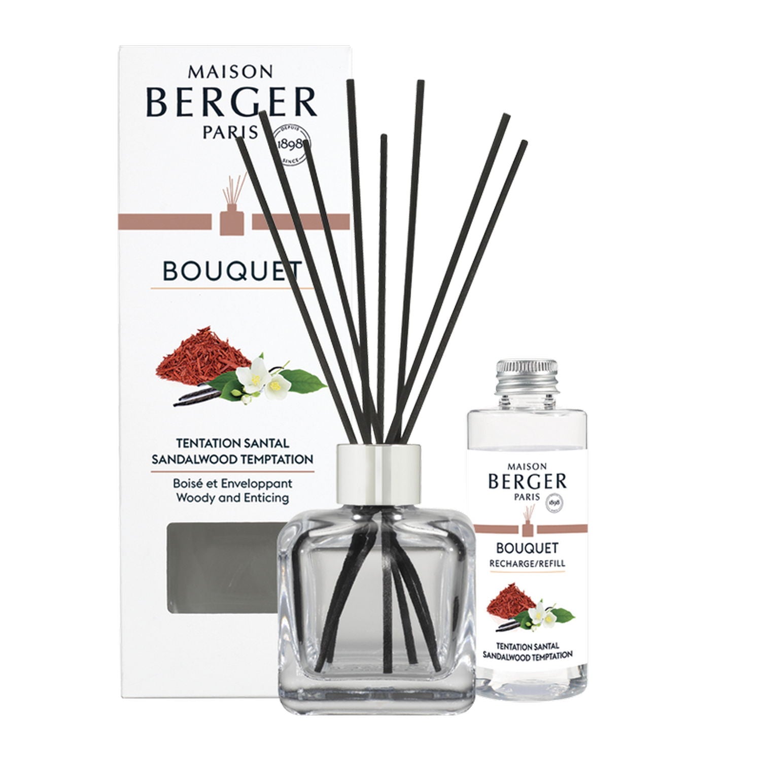 Maison Berger Paris Sandalwood Temptation/Pokušení santalového dřeva difuzér s náplní kostka 0,1l 7692