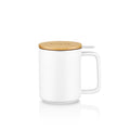 Kusmi Tea KUSMI TEA porcelánový hrnek s bukovým víčkem 0,48l
