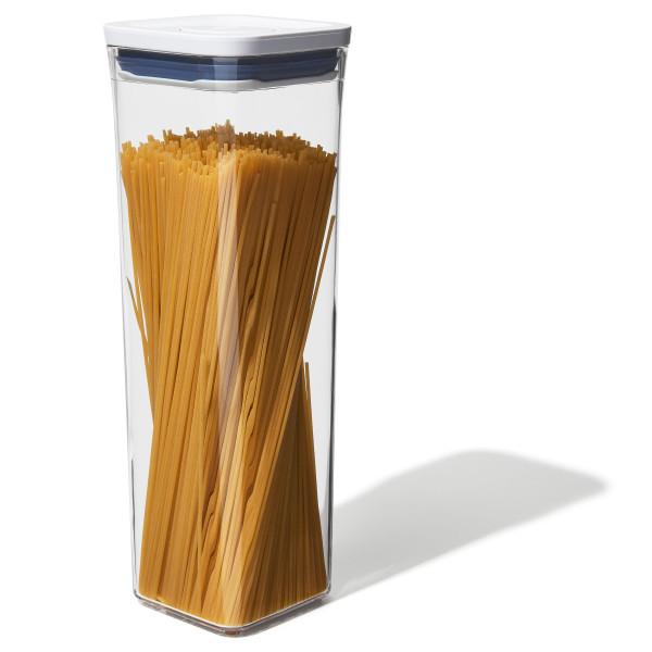 OXO POP UP dóza na potraviny 2,1 l čtverec malý, na špagety 11233800
