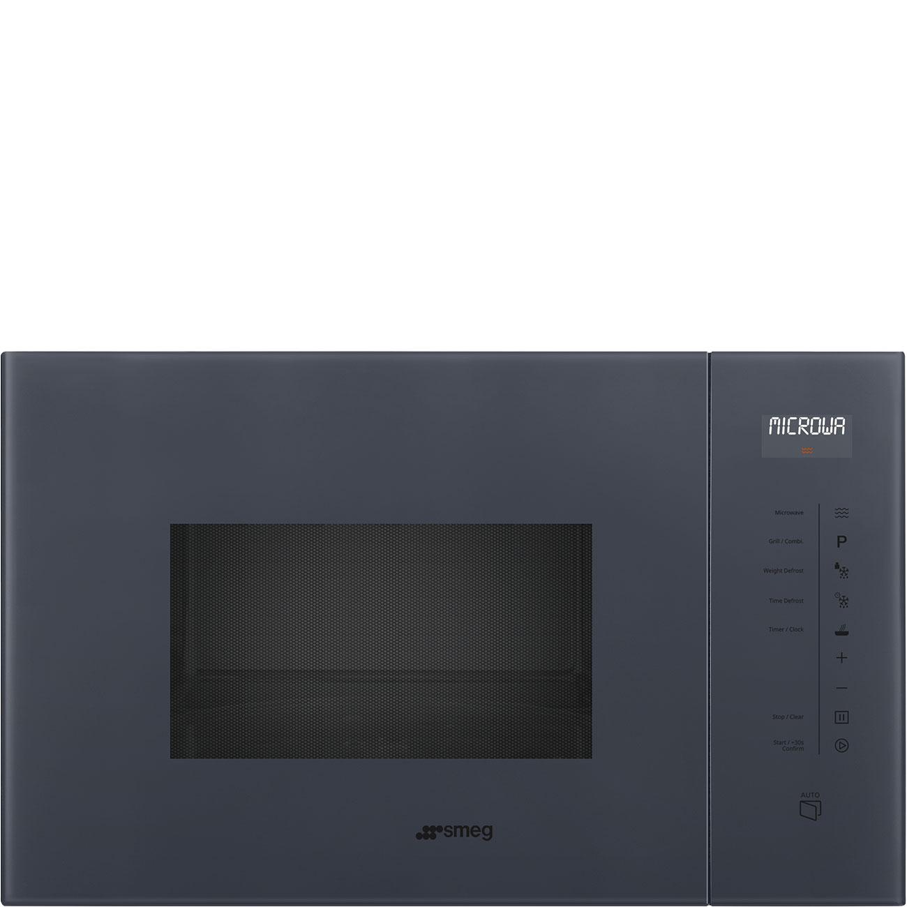 SMEG_MDA SMEG kompaktní mikrovlnná trouba FMI125, 38 cm, 5 funkcí, objem 26 l, černá FMI125N