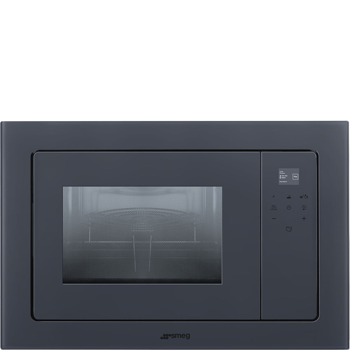 SMEG_MDA SMEG kompaktní mikrovlnná trouba FMI120, 38 cm, 5 funkcí, objem 20 l