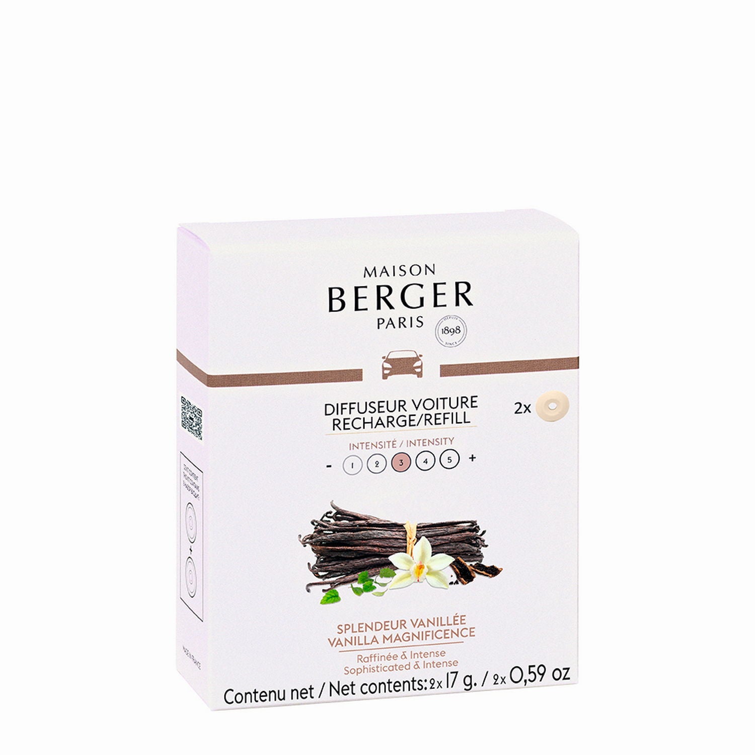 Maison Berger Paris CAR 2 náhr. náplně Vanilla magnificence/Velkolepá vanilka 7711