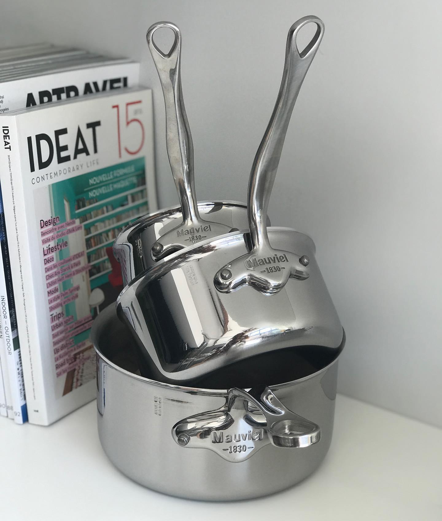 Mauviel M'cook set 3ks omáčníků 16/20 cm rukojeť nerez  521050