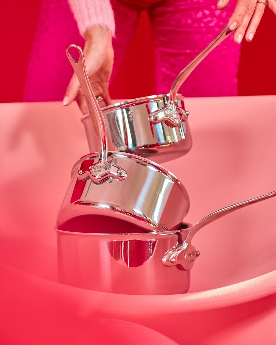 Mauviel M'cook set 3ks omáčníků 16/20 cm rukojeť nerez  521050