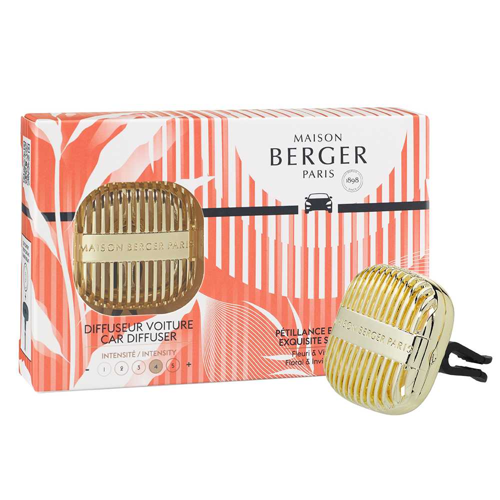 Maison Berger Paris CAR difuzér do auta Cannelo s náplní Intenzivní třpyt zlatá 7798