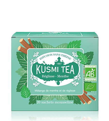 Kusmi Tea Kusmi Tea Organic Lékořice s mátou 20 sáčků 24g 21278A1120