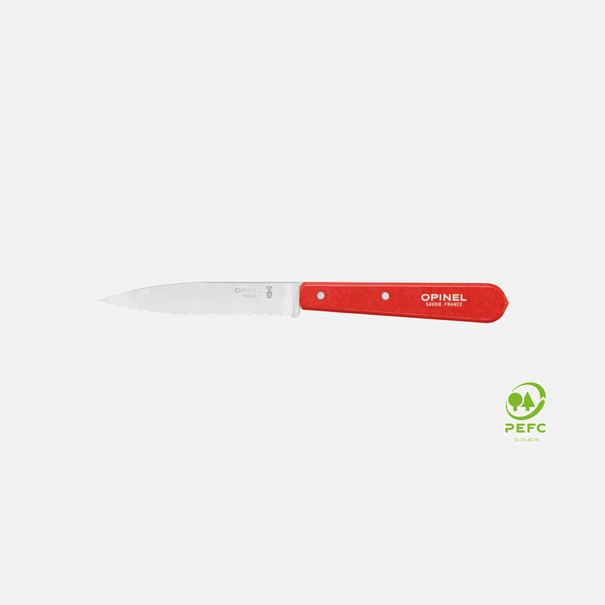 Opinel N°113 PAYSAGE vroubkovaný červený 003119
