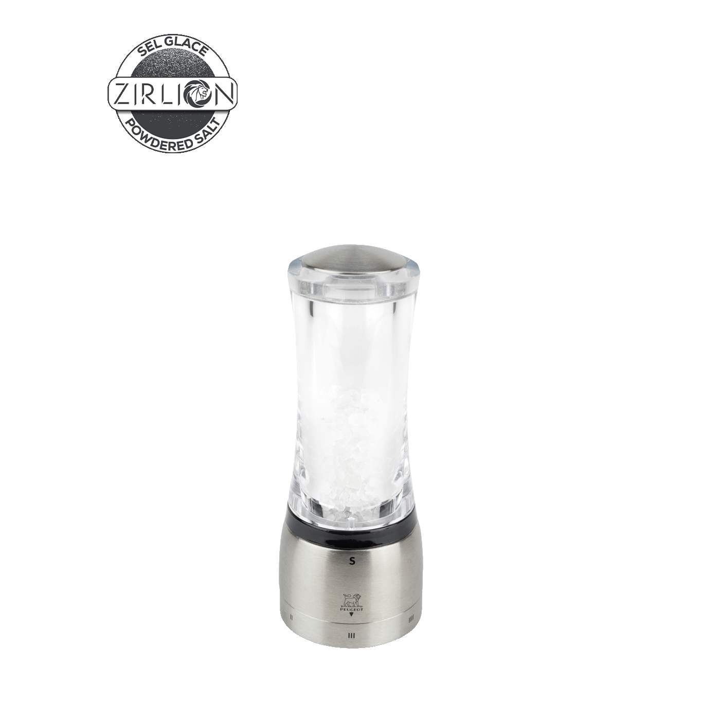 Peugeot DAMAN U´SELECT mlýnek na sůl, ZIRLION 16 cm akryl/nerez 2543400